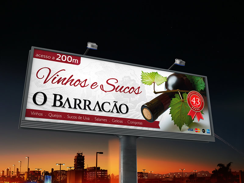 OUTDOOR . O BARRACÃO . BR 277